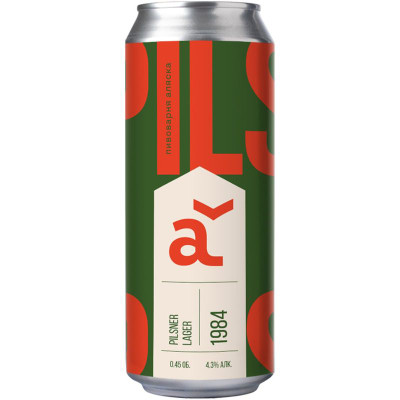 Изображение товара Пиво Alaska Арт: 1984 светлое нефильтрованное непастеризованное неосветленное, 450мл