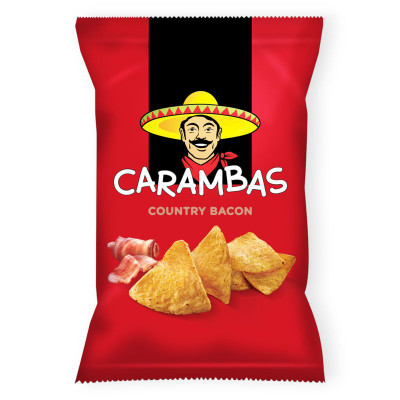 Изображение товара Чипсы Carambas кукурузные со вкусом бекона, 150г