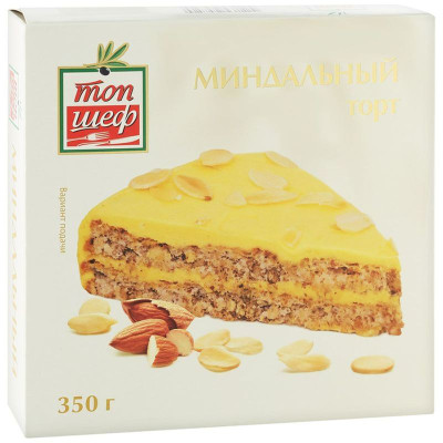 Изображение товара Торт Топ Шеф Миндальный замороженный, 350г