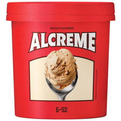 Изображение товара Мороженое Alcreme сливочное Б-52 виски-апельсин-кофе, 300г