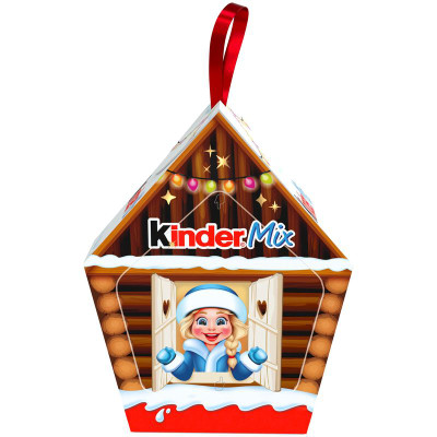 Изображение товара Новогодний подарок Kinder Mix с кормушкой для птиц 99.7г