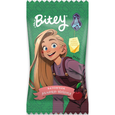 Изображение товара Батончик Take a Bite Bitey без глютена яблоко-вишня, 25г