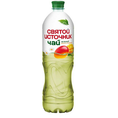 Изображение товара Холодный чай Святой Источник со вкусом манго и ромашки зелёный, 1л