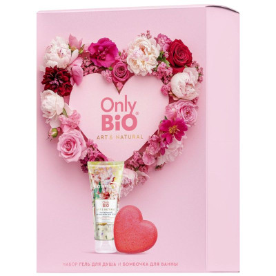 Изображение товара Набор косметический для ухода за телом Only Bio Art&Natural Бархатистый пион и Пудровая роза