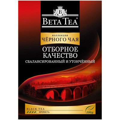 Изображение товара Чай Beta Tea Отборное качество чёрный байховый среднелистовой, 100г