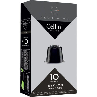 Изображение товара Кофе в капсулах Cellini Intenso Espresso жареный молотый, 30х5.5г