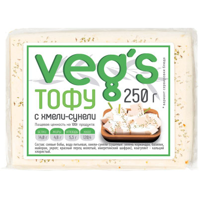 Изображение товара Тофу Vegs с хмели-сунели, 250г