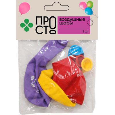 Изображение товара Набор воздушных шаров BLN053 Пр!ст, 5шт