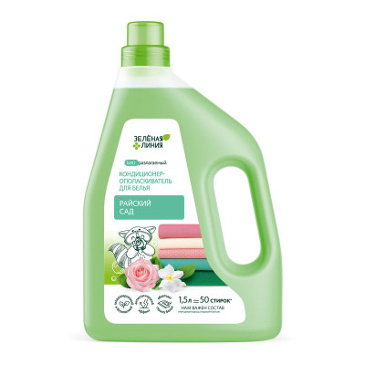 Изображение товара Кондиционер-ополаскиватель Райский сад для белья Зелёная Линия, 1.5л