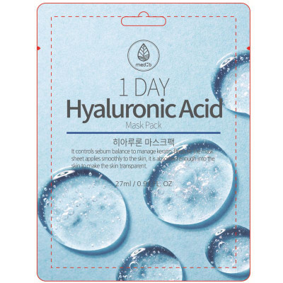 Изображение товара Маска MED B 1 DAY для лица с гиалуроновой кислотой 27мл
