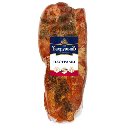 Изображение товара Пастрами из свинины Бахрушинъ копчёно-варёный