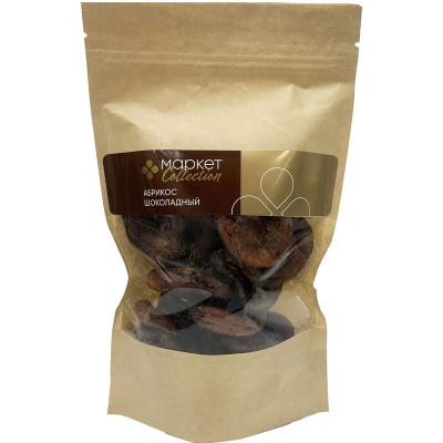 Изображение товара Абрикосы Шоколадные сушёные без косточки Маркет Collection, 250г
