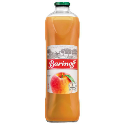 Изображение товара Нектар Barinoff персиковый с мякотью, 1л