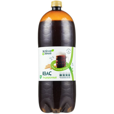 Изображение товара Квас Традиционный Зелёная Линия, 2л