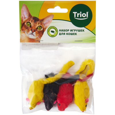 Изображение товара Игрушка Triol Мышь цветная для кошек