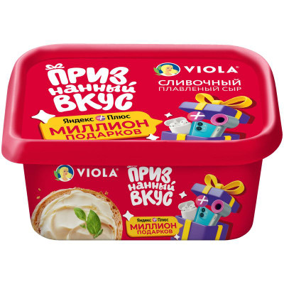 Изображение товара Сыр плавленый Viola Сливочный 50%, 400г