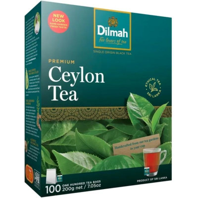 Чай Dilmah Английский завтрак цейлонский черный в пакетиках 100x2г