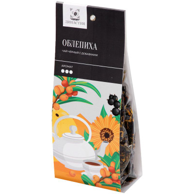 Изображение товара Чай Династия Облепиха чёрный с добавками, 100г