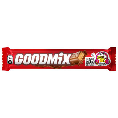 Изображение товара Шоколад Goodmix Original Milk Chocolate молочный с хрустящей вафлей, 29г