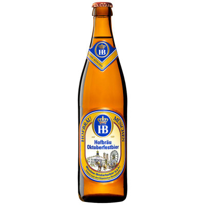 Изображение товара Пиво Hofbrau Мюнхен Октоберфест светлое фильтрованное 6.3%, 500мл