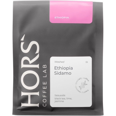 Изображение товара Кофе Hors' Coffee Lab Ethiopia Sidamo натуральный жареный в зернах, 250г