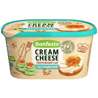 Изображение товара Сыр Bonfesto Кремчиз творожный 70%, 400г