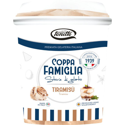 Изображение товара Десерт Tonitto Итальянское мороженое Тирамису замороженный, 500г