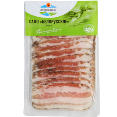 Изображение товара Сало Заповедные Белорусское из шпика соленое, 100г