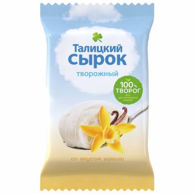 Сырок творожный Талицкий Молочный Завод с ванилином 8%, 100г