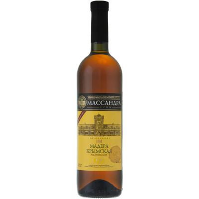 Изображение товара Вино ликерное Массандра Мадера Крымская Россия белое 19%, 750мл