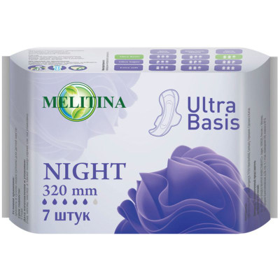 Изображение товара Прокладки Melitina 320мм, 7шт