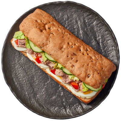 Изображение товара Панини с тунцом запеченным перцем и яйцом Перекрёсток Select, 220г