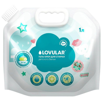 Изображение товара Гель Lovular для стирки детского белья, 1л