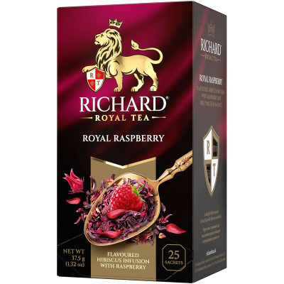 Изображение товара Напиток чайный Richard Royal Raspberry, 25x1.5г