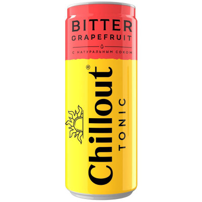 Изображение товара Тоник Chillout Bitter grapefruit, 330мл