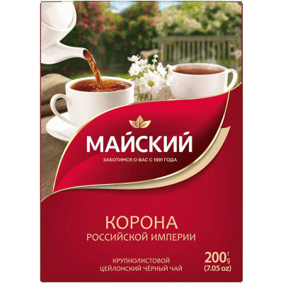 Изображение товара Чай Майский Корона Российской Империи чёрный, 200г