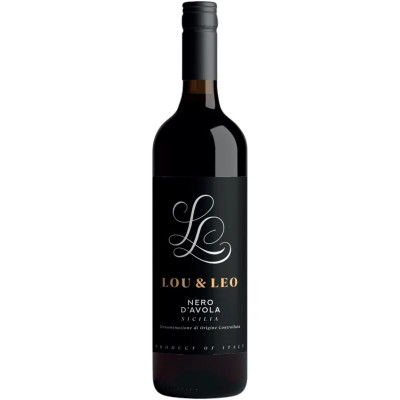 Изображение товара Вино Lou & Leo Nero d'Avola красное полусухое 13%, 750мл