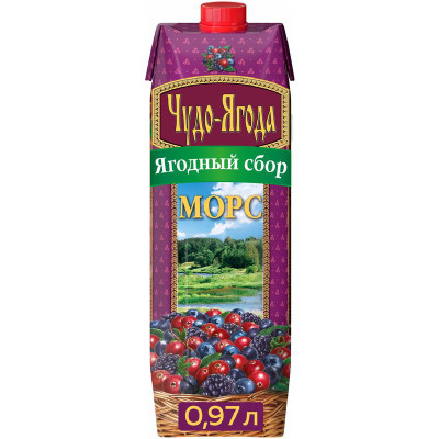Изображение товара Морс Чудо-Ягода Ягодный сбор, 970мл