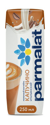 Изображение товара Коктейль молочный Parmalat капучино с кофе и какао 1.5%, 250мл