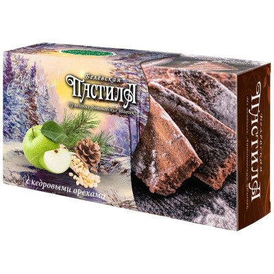 Изображение товара Пастила Белёвская пастильная мануфактура с кедровым орехом, 200г