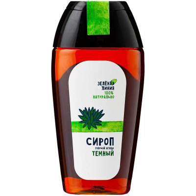 Изображение товара Сироп голубой агавы тёмный Зелёная Линия, 240г