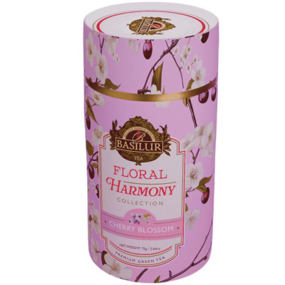 Изображение товара Чай Basilur Коллекция Цветочная Гармония Цветущая Вишня зелёный, 75г