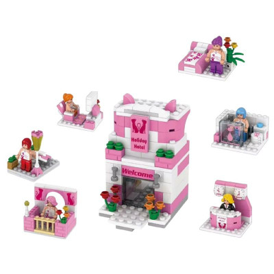 Изображение товара Игрушка мини-конструктор Отель в банке с 3 лет