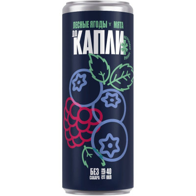 Изображение товара Напиток газированный До Капли лесные ягоды-мята, 330мл