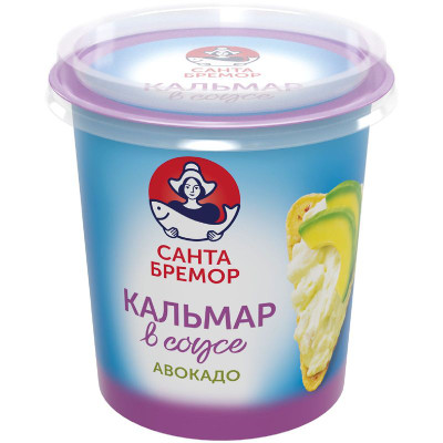 Изображение товара Паста Санта Бремор Кальмар в сливочном соусе с авокадо, 150г
