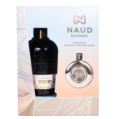 Изображение товара Коньяк Naud VSOP 40%, 700мл + фляжка