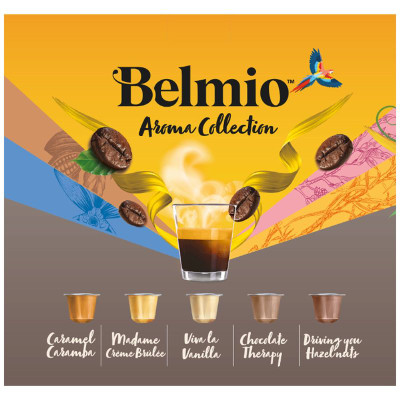 Изображение товара Кофе в капсулах Belmio Коллекция Арома натуральный жареный молотый, 5х52г