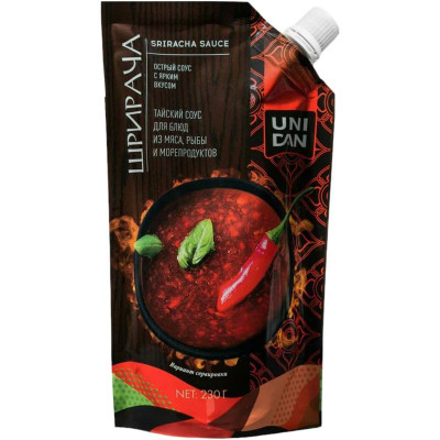 Изображение товара Соус Uni Dan Шрирача острый чили для вторых блюд, 230г