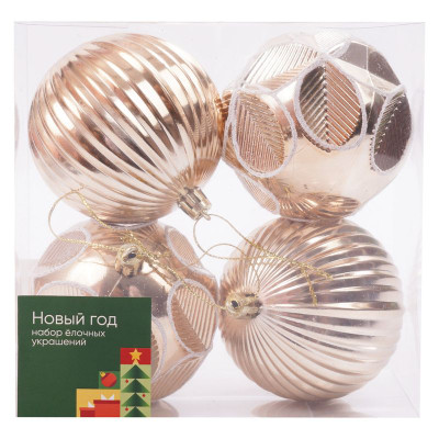 Изображение товара Украшения ёлочные Новый Год набор Маркет, 4шт