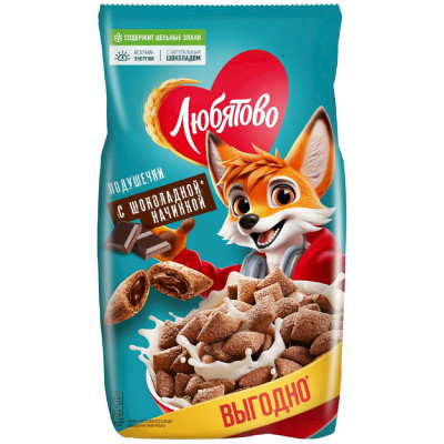 Изображение товара Подушечки Любятово шоколадные, 500г